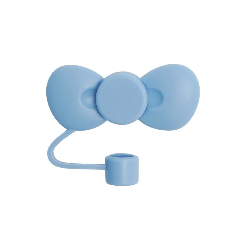 Adorable Bow Knot Silicone Straw Cap 1pc|Straw Accessories