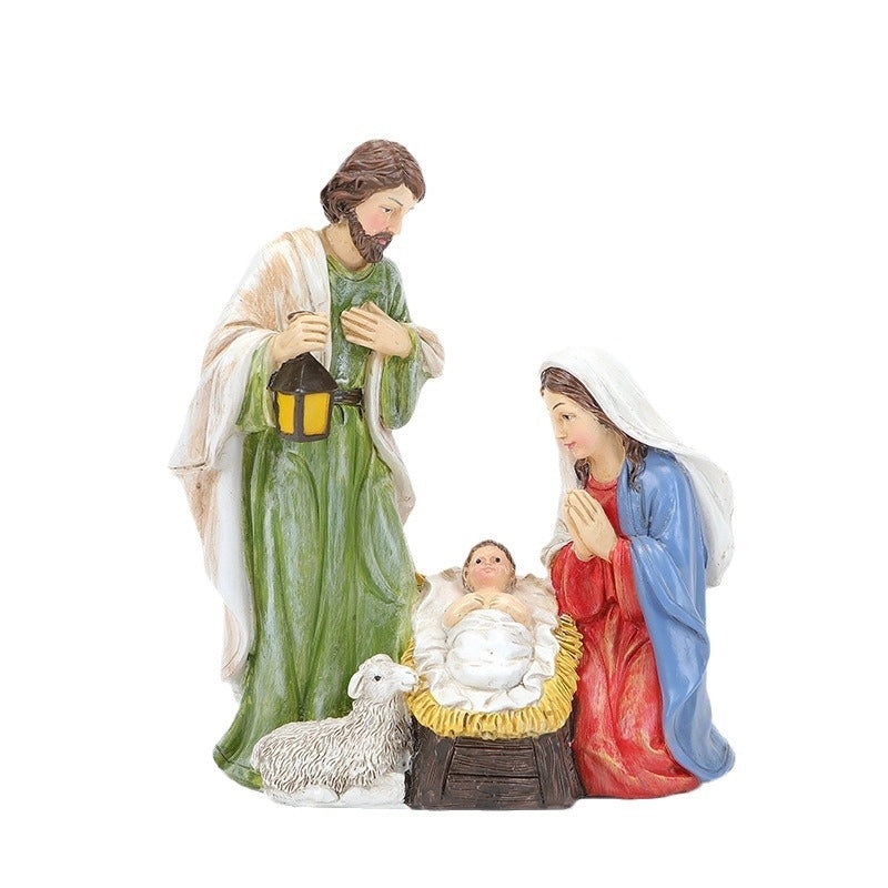 Christmas Retro Resin Human Figurine Ornament | Home Decor & Festival Decorations