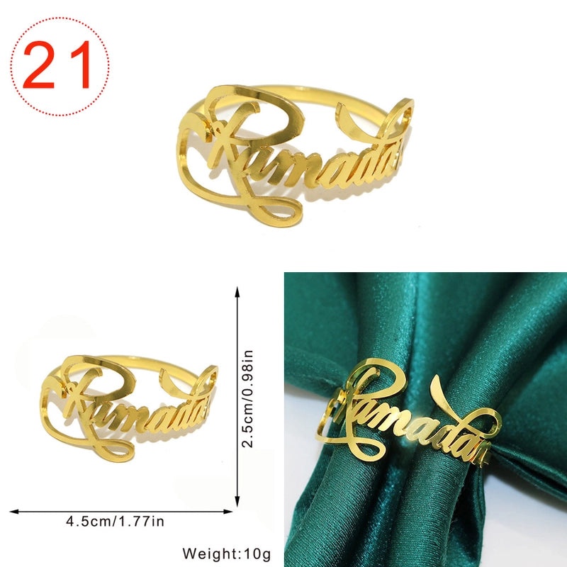 Stylish Geometric Metal Napkin Holder Single Piece|Home Decor & Kitchen Accessories