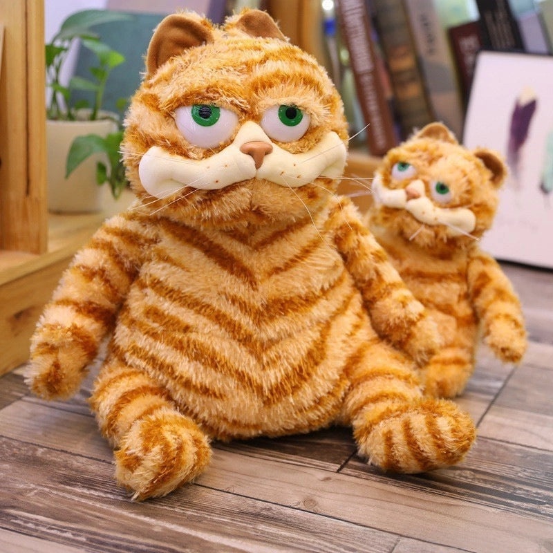 Chubby Cat Plush Toy Cute Fat Cat Tiger Doll Soft Stuffed Animal|Plush Toys & Collectibles