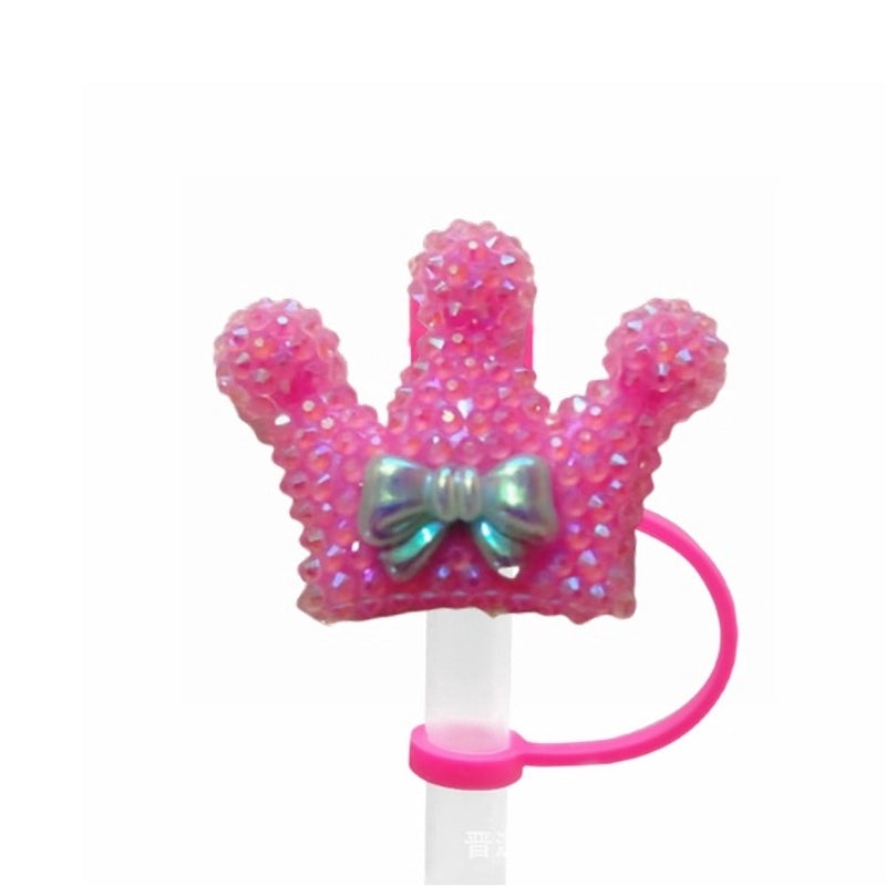 Pastoral Star Fruit Resin Straw Cap, Cute Casual Decorative Silica Gel Cover | Drinkware Accessories