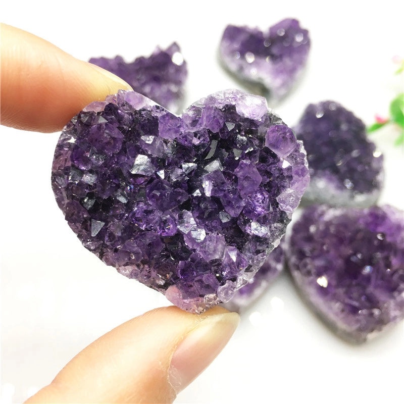 Natural Amethyst Cluster Raw Crystal Specimen for Home Decor | Crystal Ornaments