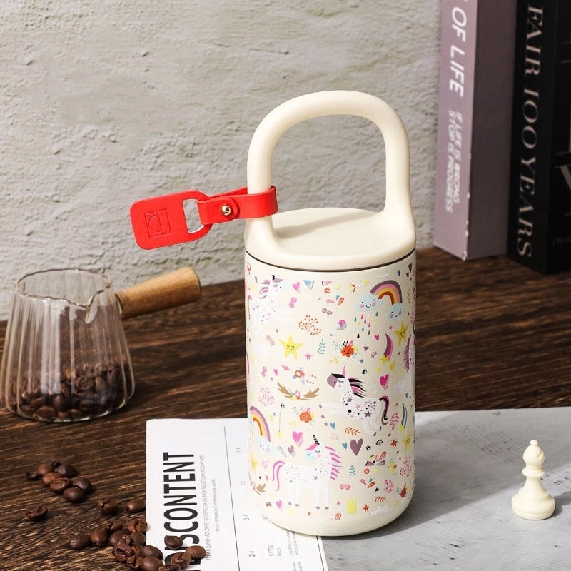 Kids 316 Stainless Steel Travel Thermos Cup Cute Rainbow Dinosaur