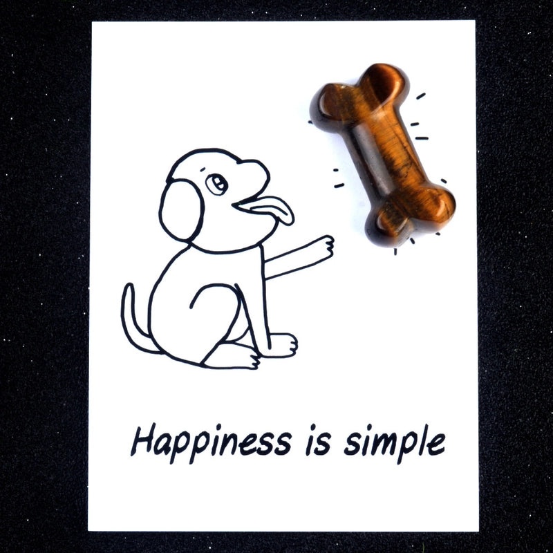 Minimalist Dog Bone Agate Pendant Unisex Jewelry Natural Stone Gemstone Accessories|Jewelry & Accessories