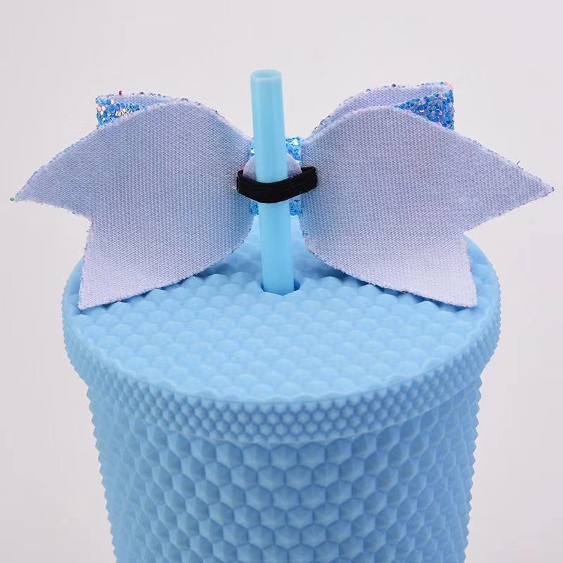 Elegant Casual Bow Knot PU Leather Water Bottle Charm | Fashion Accessories