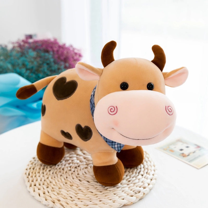 Cute Calf Plush Toy Niu Niu Xiaoke Doll Soft Stuffed Animal Kids Birthday Gift|Plush Toys & Stuffed Animals