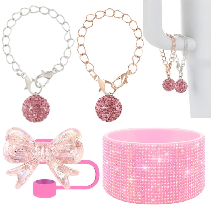 Stylish Bow Knot Plastic Cup Sleeves Set|Drinkware Accessories