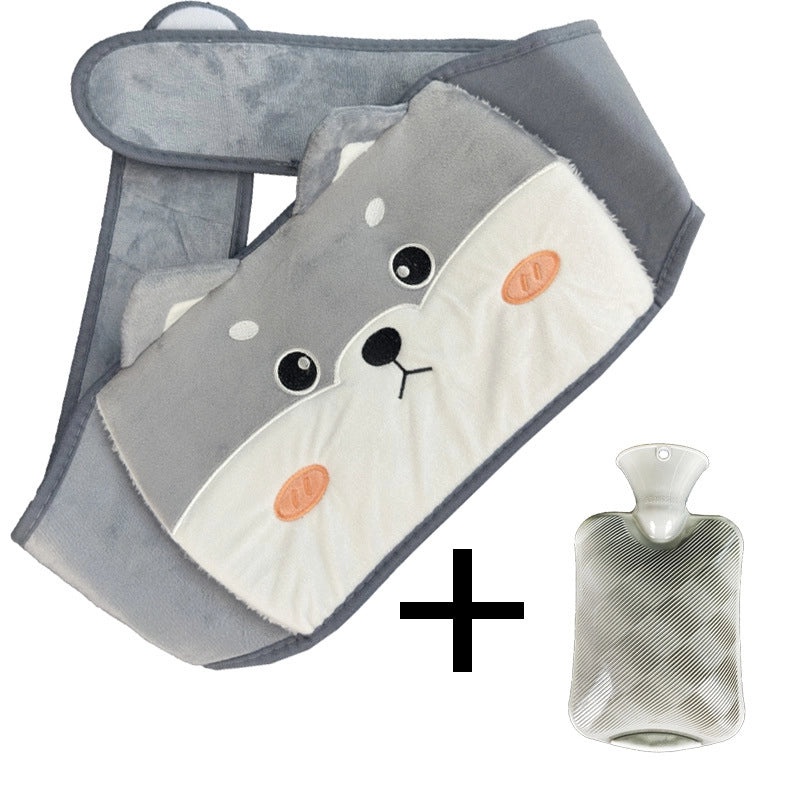 Plush Hot Water Bag with Protective Belt for Waist and Hands Warmth | Home & Personal Care