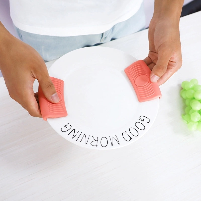 Minimalist Solid Color Silicone Bowl Clip for Kitchen Storage|Kitchen Accessories