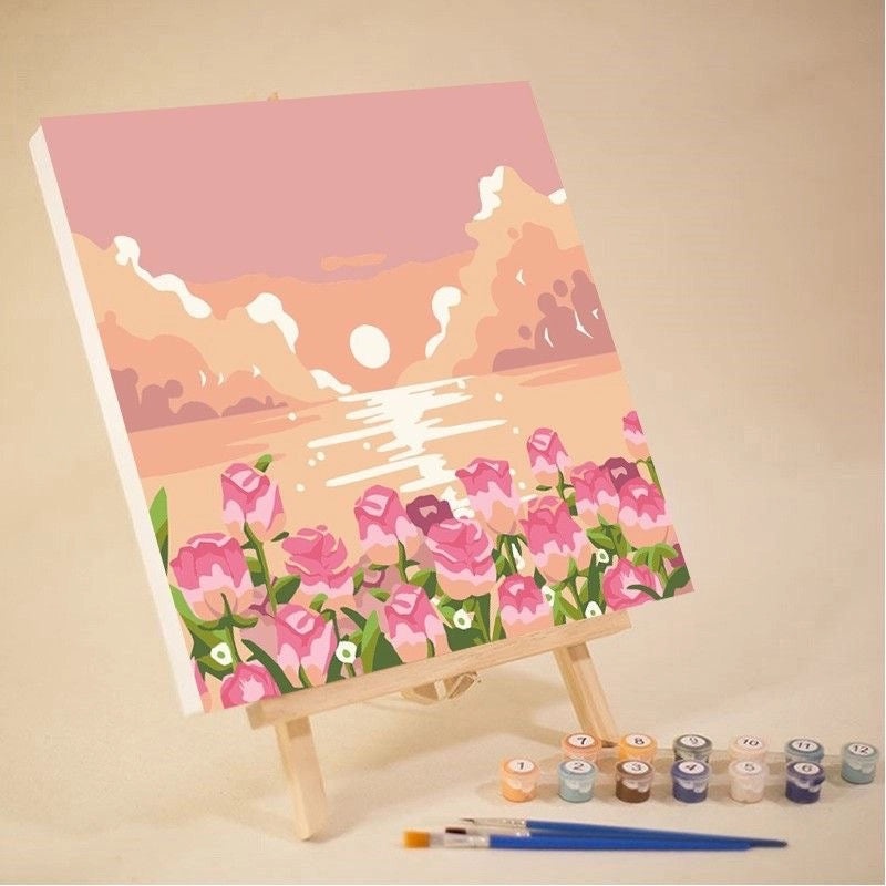 10-12 Color High Quality Pigment Set for DIY Digital Oil Painting Landscape | Painting Supplies