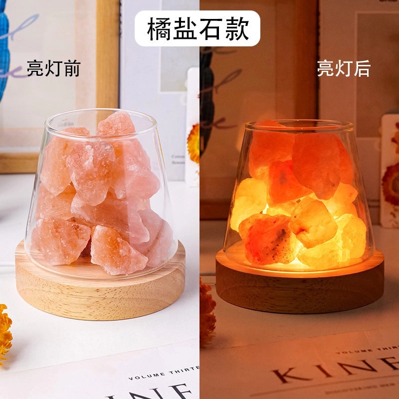 Chinoiserie Style Geometric Crystal Aromatherapy Night Lamp Decorative Lighting Accessories|Home Decor & Lighting