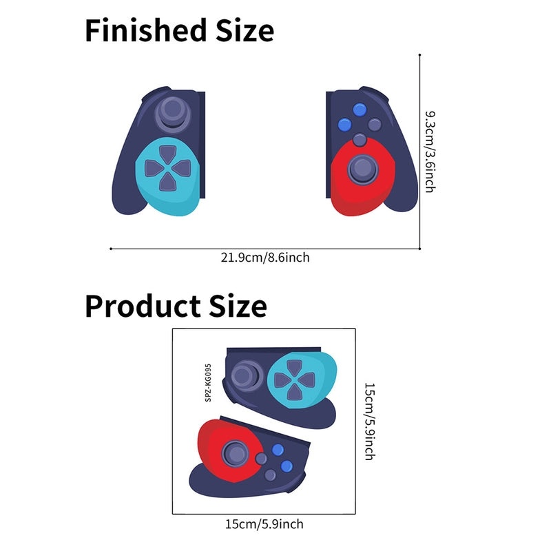Gamepad PVC Wall Decal for Switch Console | Video Game Accessories