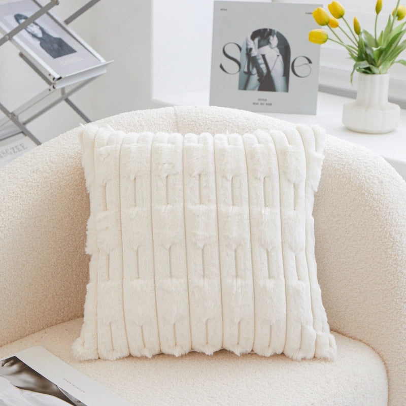 Cozy Minimalist Solid Color PP Cotton Plush Throw Pillow for Home Decor|Home Textile Accessories