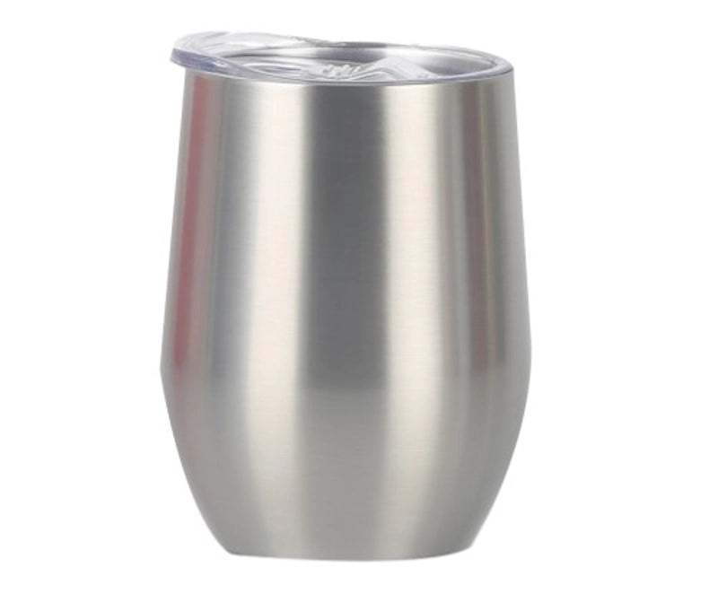 Stylish Stainless Steel Thermos Cup with Stripe and Solid Color Design | Drinkware & Thermoses