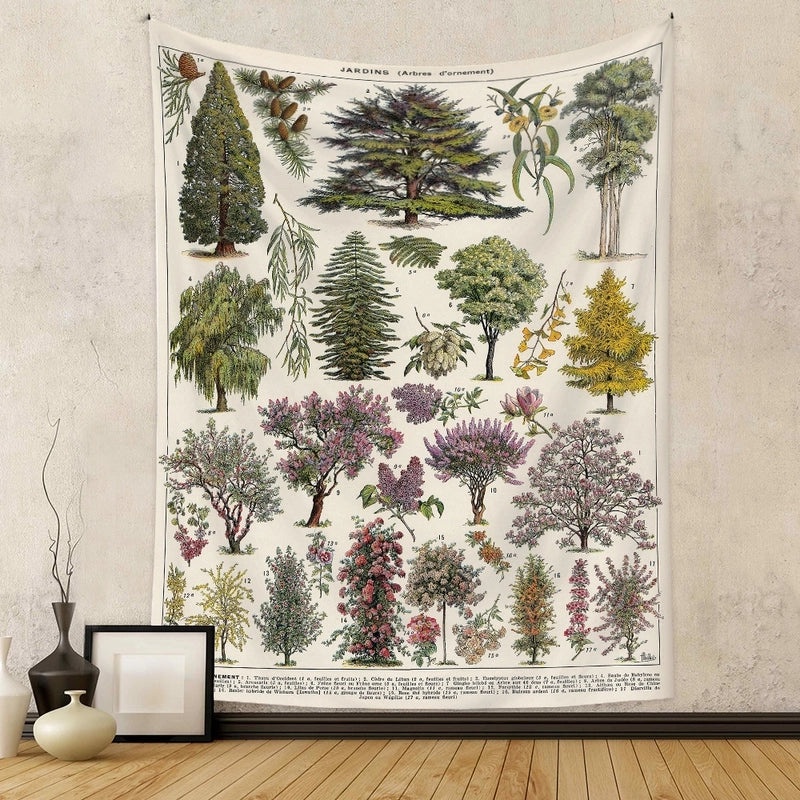 Elegant Tree Wall Hanging Polyester Tapestry|Home Decor Wall Art