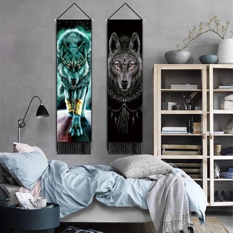 Lion Print Polyester Wall Hanging for Home Decor | Home Decor & Wall Art