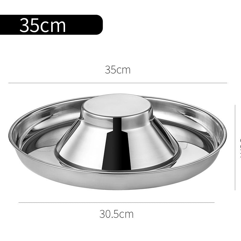 Stainless Steel Pet Food Bowl with Anti-Spill Stopper for Cats and Dogs | Pet Feeding Bowls