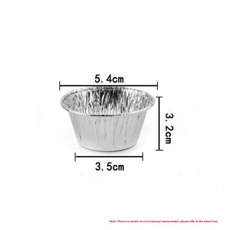 Disposable Aluminum Egg Tart Cups 100pcs | Bakeware & Baking Supplies