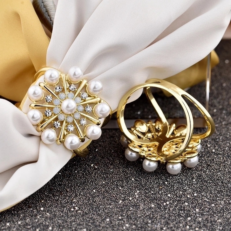 Korean Style Woolen Coat Clip with Rose and Large Bead Scarf Buckle | Accessories & Scarves