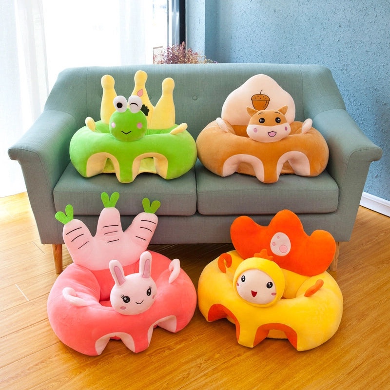 Cartoon Plush Baby Learning Sofa Chair Soft Children's Lazy Seat Comfortable Baby Gift|Baby & Kids Furniture