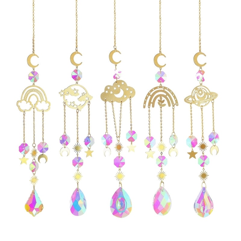 Pastoral Moonwater Droplet Crystal Pendant Charming Artificial Decoration|Jewelry & Accessories