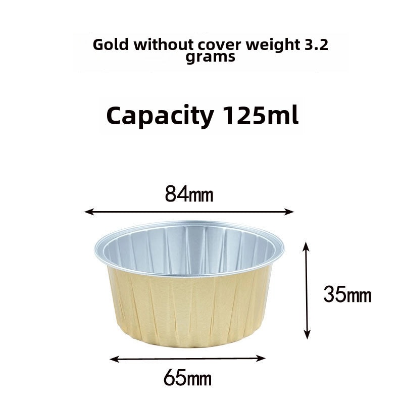Aluminum Foil Baking Cups for Air Fryer Pudding Cake Molds Round Disposable Cake Bowls|Bakeware & Cooking Accessories