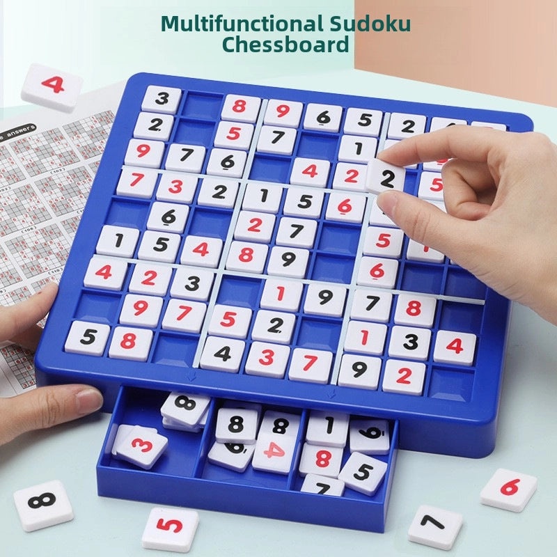 Children's Educational Sudoku Game Board, Jiugongge Puzzle for Kids, Storage Box Included | Toys & Games/Educational Toys