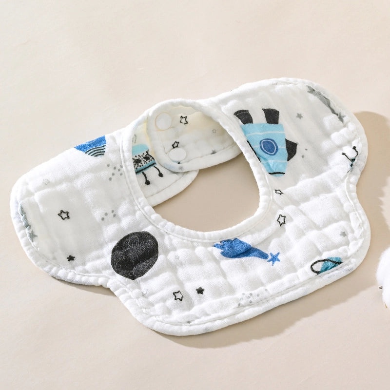 Adorable Cartoon Bear & Elephant Cotton Burp Cloths for Babies|Baby Accessories