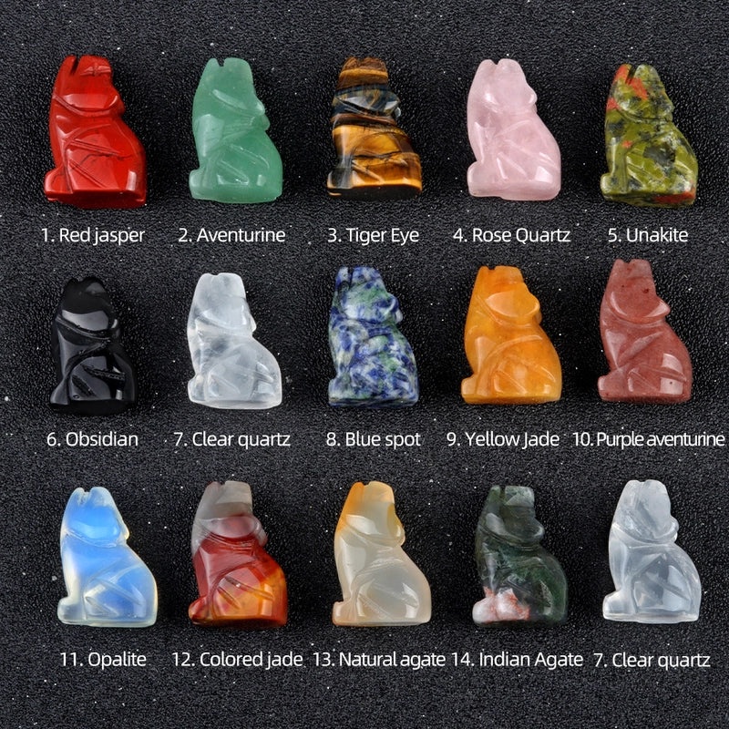 Minimalist Natural Agate Stone Animal Figurines Crystal Home Decor|Home Decor & Accessories