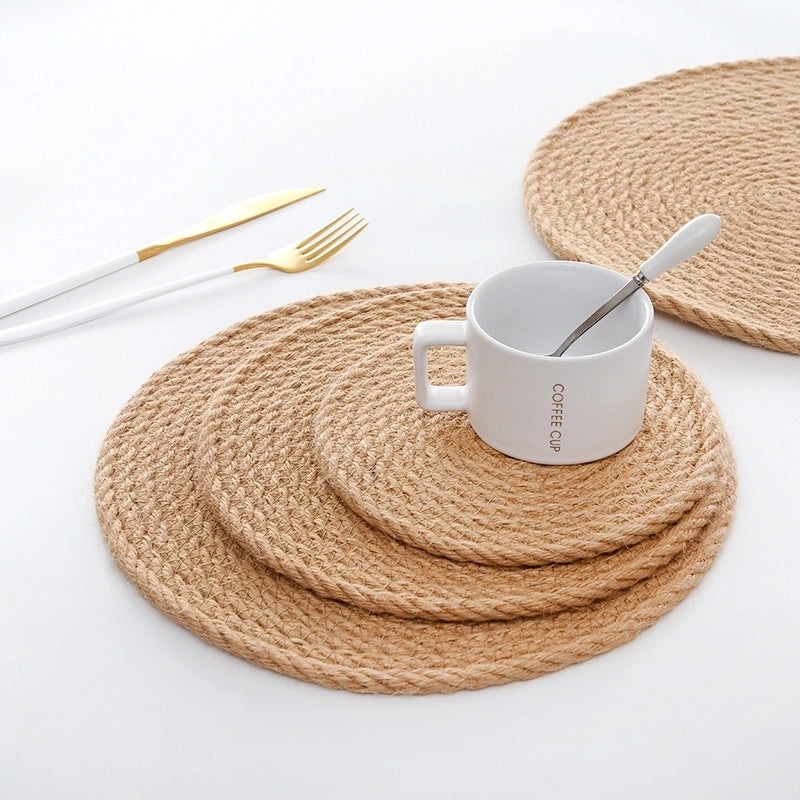 Simple Solid Color Linen Placemat for Everyday Use|Home & Kitchen Table Linens