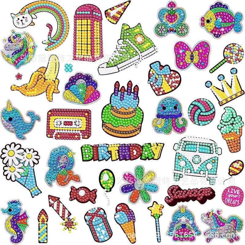 Mermaid DIY Diamond Painting Stickers for Kids | Kids Craft Supplies