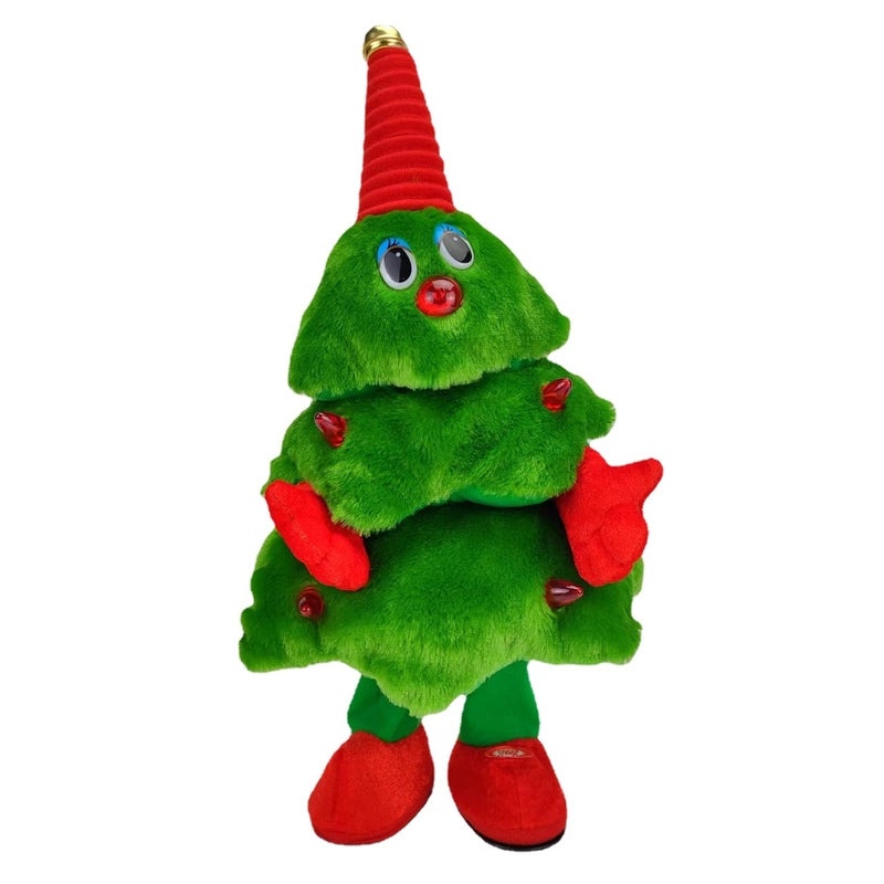 Glowing Musical Dancing Christmas Tree Plush Toy for Kids|Holiday Gifts Toys
