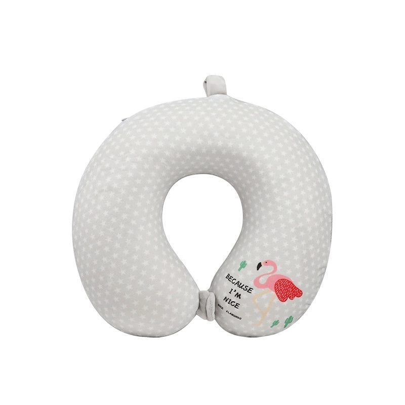 Cartoon Animal Memory Foam U-Shaped Neck Pillow for Travel and Nap | Travel Accessories