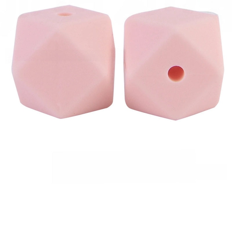 17mm Silicone Octagonal Beads for Pacifier Chains DIY Accessories | Baby & Mom Essentials
