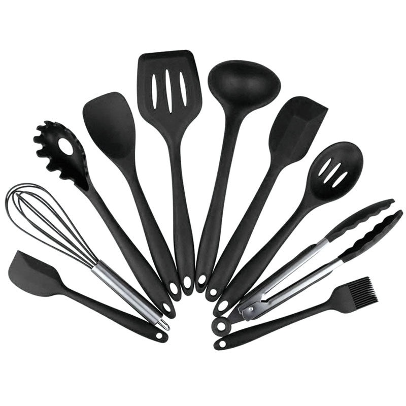 Minimalist Solid Color Silicone BBQ Spatula Set | Kitchen Tools & Accessories