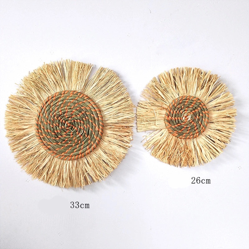 Ethnic Straw Wall Hanging Moroccan Style Home Decor Sofa Bedside Accent|Home Decor