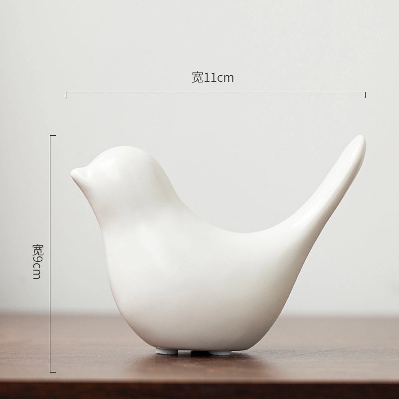 Nordic Minimalist Ceramic Bird Abstract Sculpture for Home Decor|Home Decorations