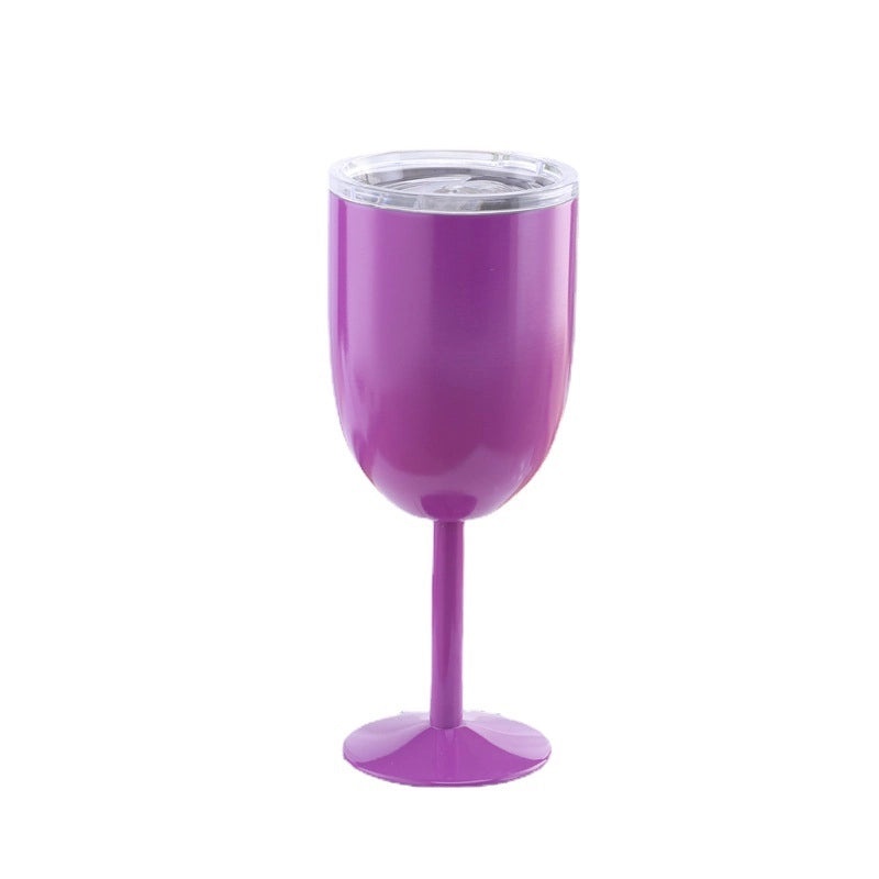 Elegant Solid Color 304 Stainless Steel Wine Glass for Casual Use | Drinkware & Bar Accessories