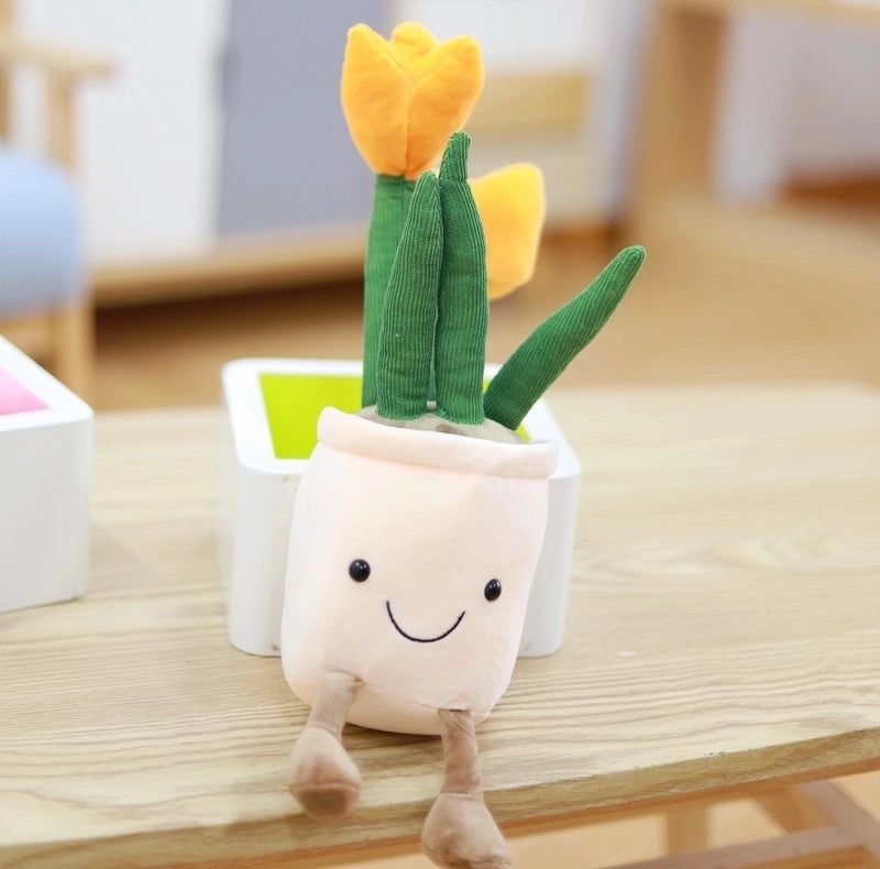 Plush Stuffed Animals with Potted Plant Design Soft PP Cotton Toys | Plush Toys & Stuffed Animals