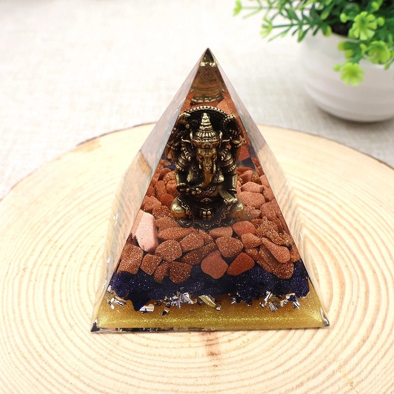 Minimalist Resin Pyramid Ornament|Home Decor