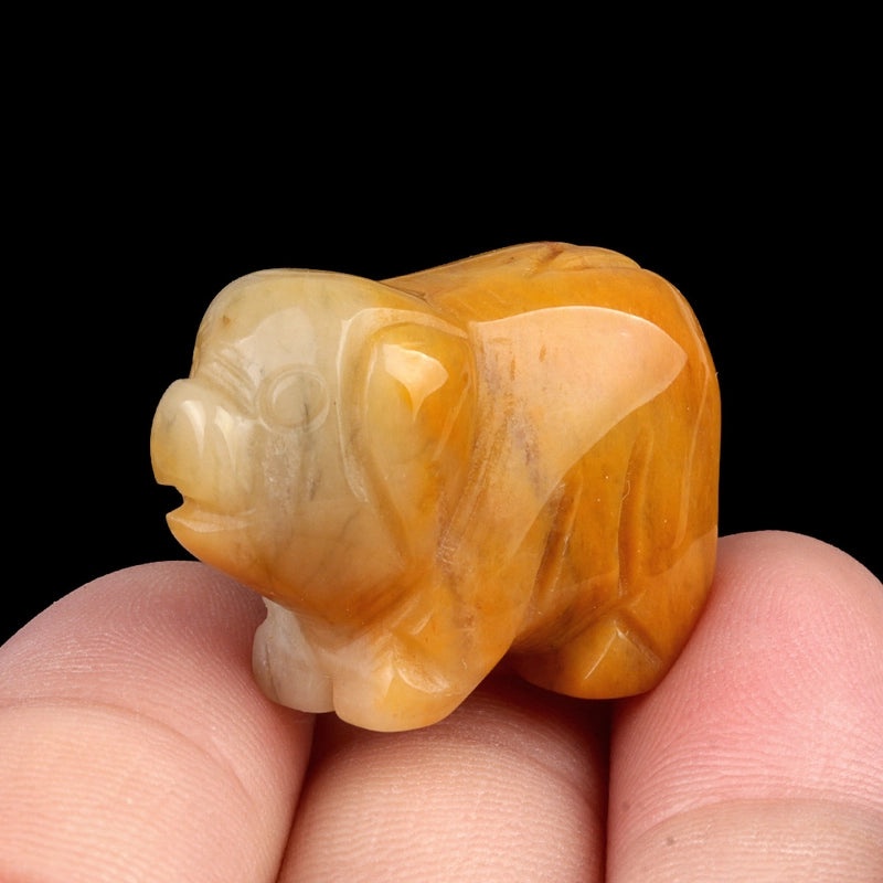 Adorable Animal-Shaped Natural Stone Crystal Decor | Home & Living Decorative Accents