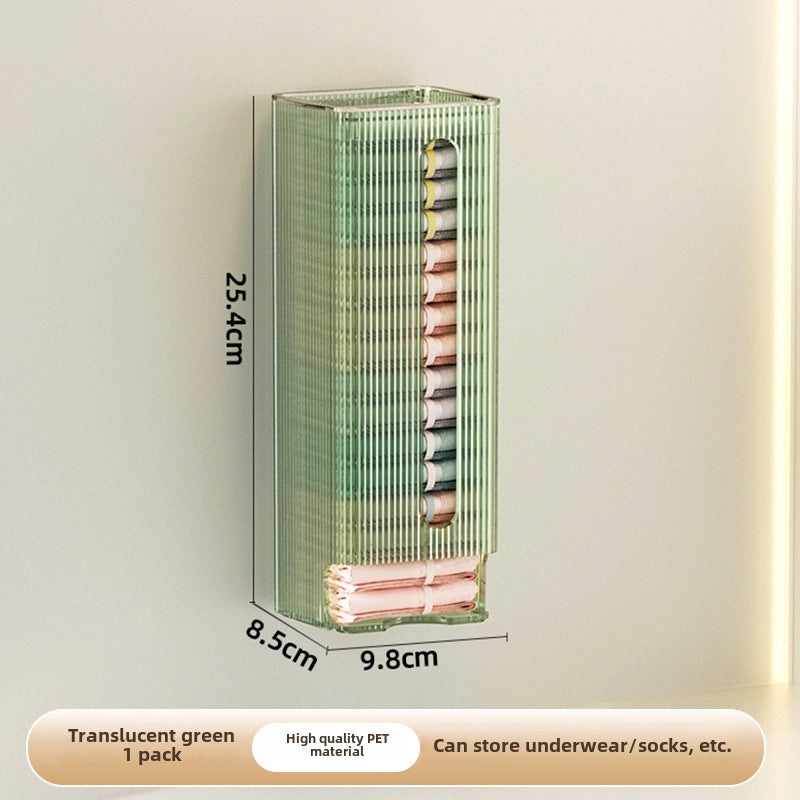 Wall-mounted Garbage Bag Dispenser Large Capacity Kitchen Plastic Bag Holder Convenient Extraction | Kitchen Storage & Organization