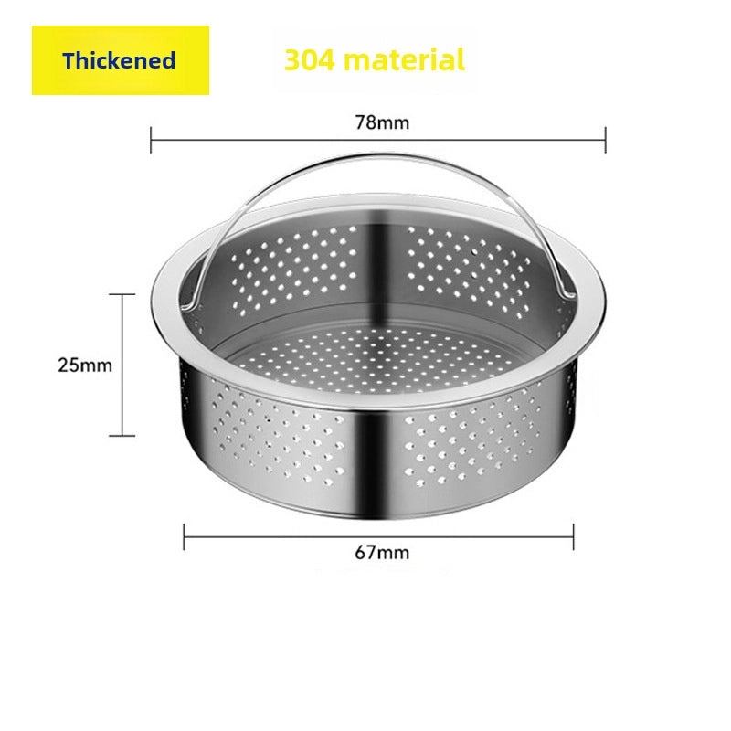 Stainless Steel Kitchen Sink Drain Strainer Net 304 Filter Garbage Catcher Funnel|Kitchen Accessories