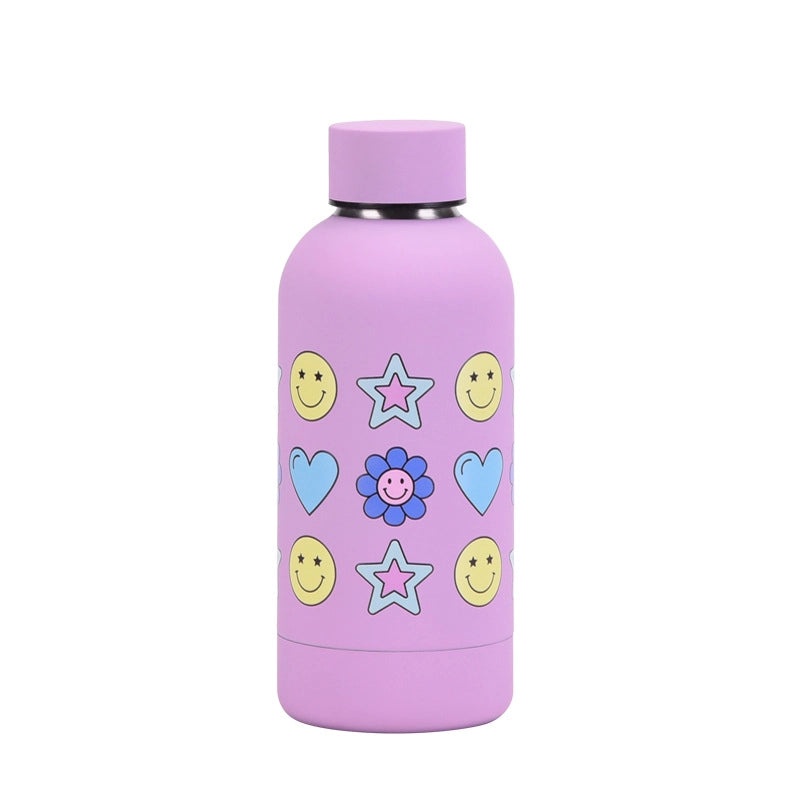 Cute Cartoon Star Stainless Steel Insulated Thermos Cup | Drinkware & Travel Mugs