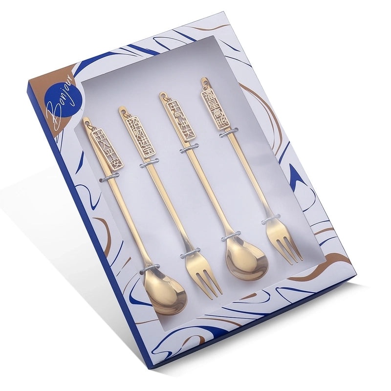 Charming Single-Color Stainless Steel Flatware Set for Everyday Use|Kitchen & Dining Tableware