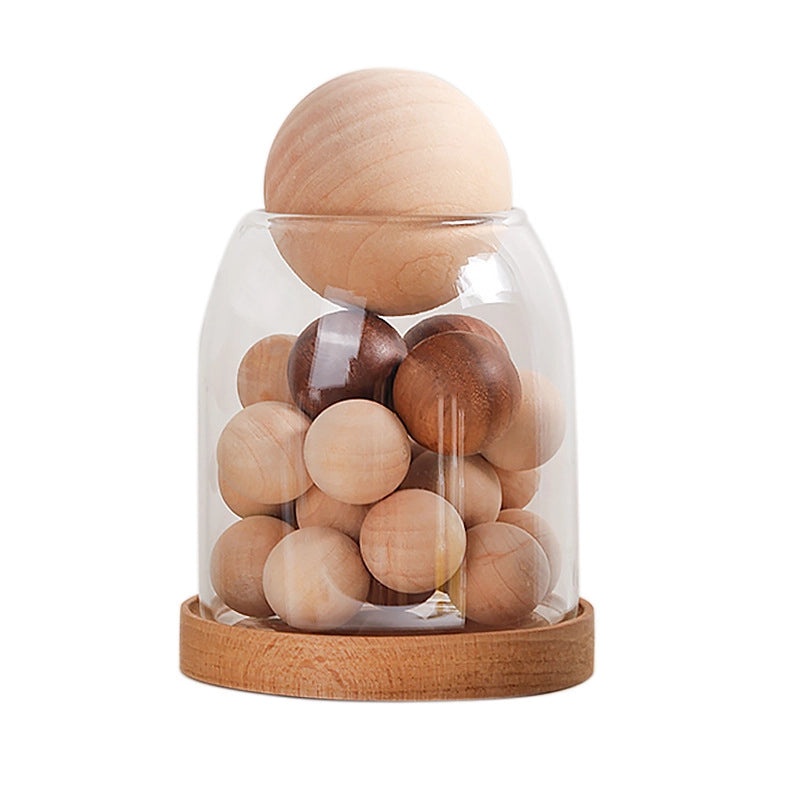 Solid Wood Aromatherapy Beads Set Fireless Essential Oil Diffuser for Home Hotel Bedroom Creative Birthday Gift|Home & Living Aromatherapy