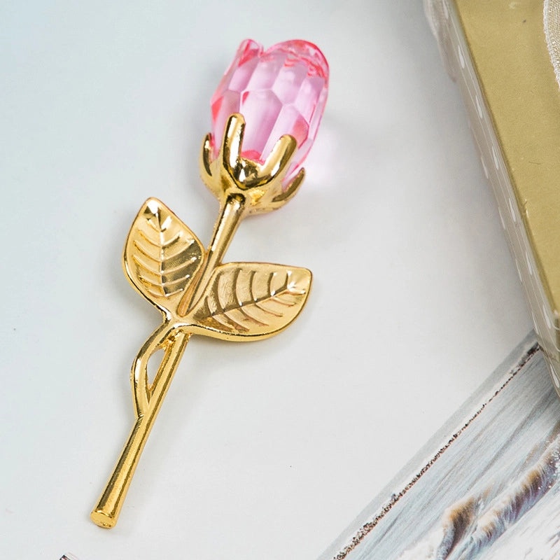 Elegant Crystal Flower Brooch Pin for Valentine's Day Wedding Office Gifts | Jewelry Accessories