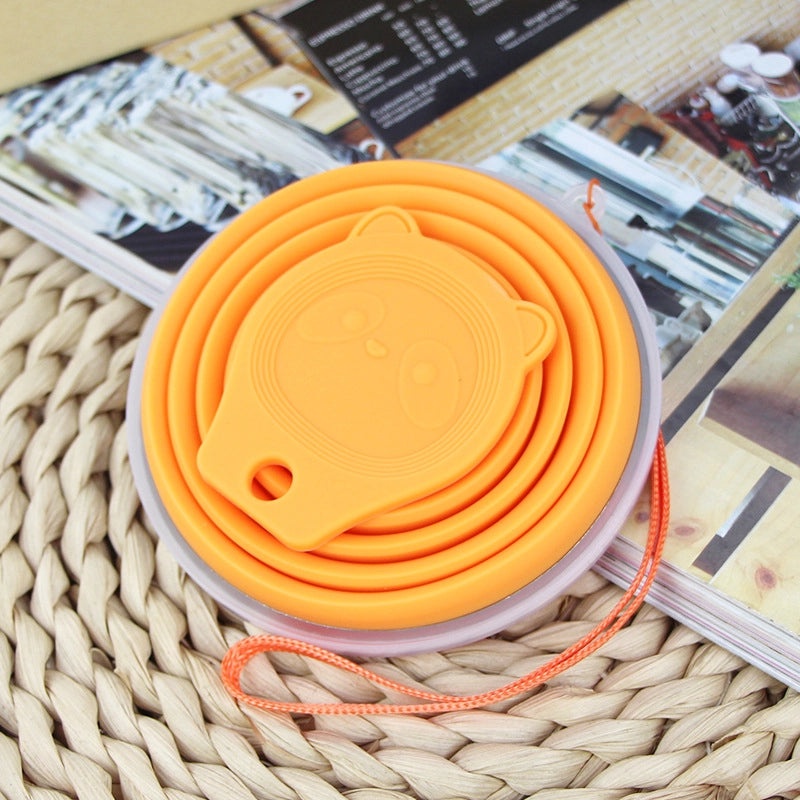 Adorable Pentagram Bear Design Stainless Steel Water Bottle with Silicone Sleeve | Drinkware & Water Bottles