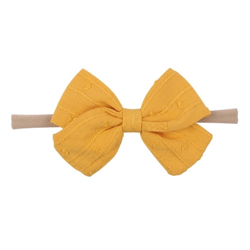 Kids Soft Nylon Bow Headband Candy Colors|Children's Hair Accessories