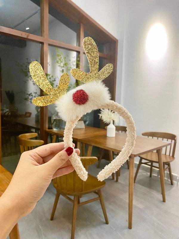 Minimalist Christmas Antler Hair Band Daily Holiday Accessory | Hair Accessories